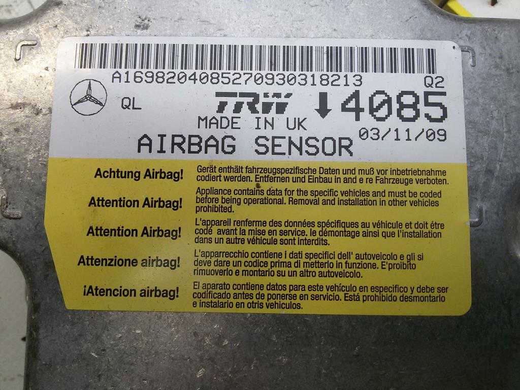 Mercedes W245 original Steuergerät Airbag 1698204085 BJ2010