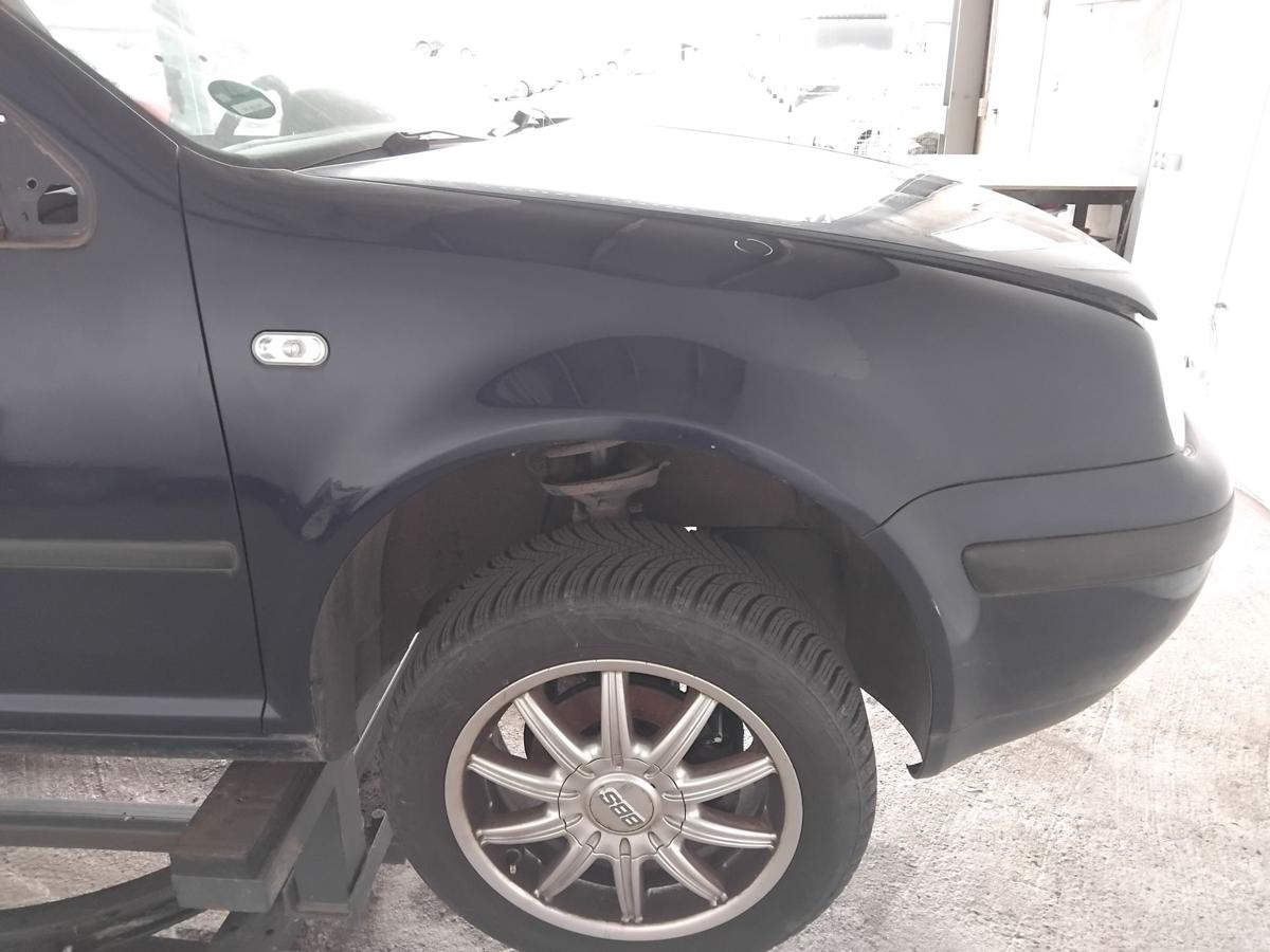 VW Golf 4 1J original Kotfl&uuml;gel vorn rechts LB5N Indigoblaumetallic BJ2000