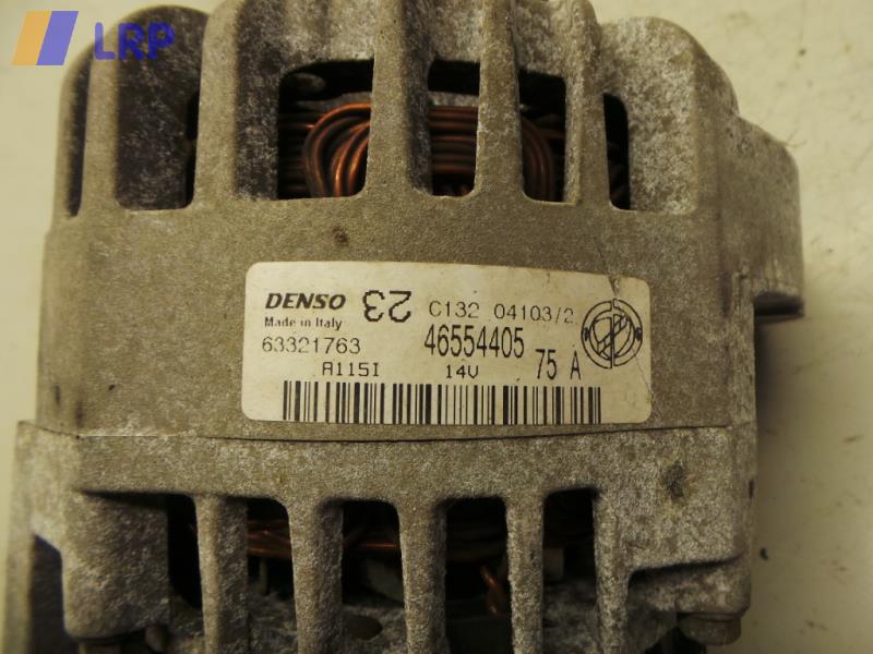 Fiat Stilo 192 BJ2003 Lichtmaschine 75A 46554405 63321763 DENSO