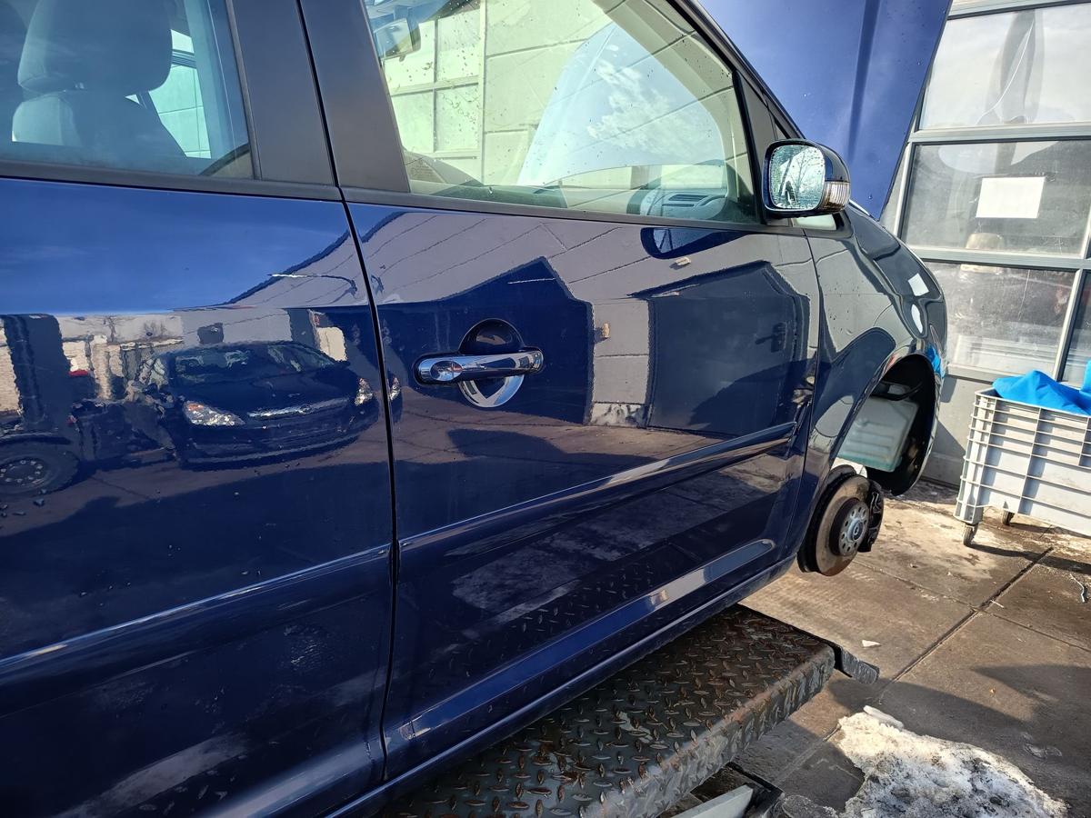 VW Touran 1T original T&uuml;r vorn rechts Beifahrer B5N Indigoblau Bj 2006