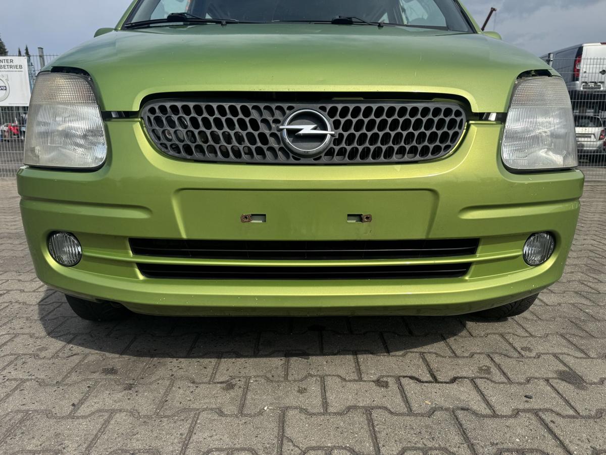 Opel Agila A original Sto&szlig;stange Stossf&auml;nger vorn Z384 Kiwigr&uuml;n Bj.2000