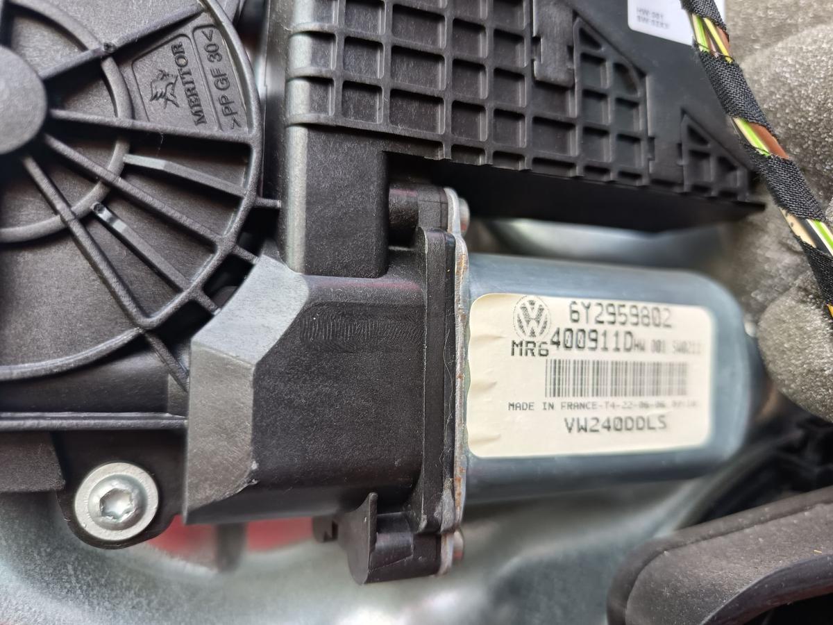 VW Polo 9N3 3türer original Fensterheber vorn links Fahrer mit Motor 6Y2959802