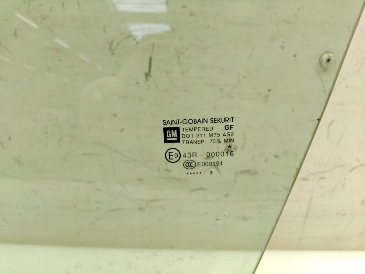 Opel Meriva B original T&uuml;rscheibe vorn links gr&uuml;ncolor BJ2013