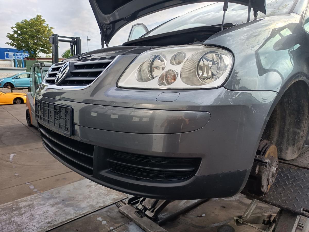 VW Touran 1T original Sto&szlig;stange F&auml;nger vorn Front D7X Platingrau Bj 2006