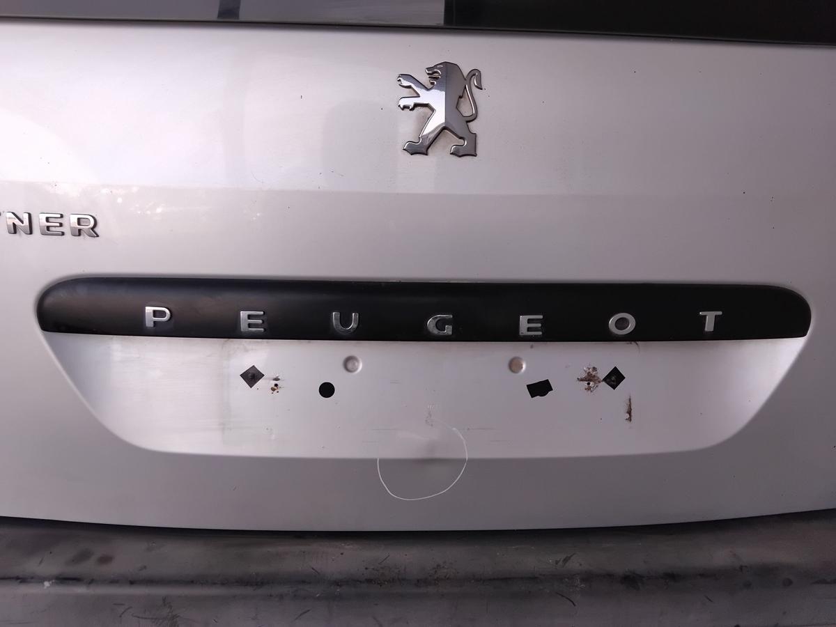 Peugeot Partner Tepee 2 BJ2009 Heckklappe mit Heckscheibe EZR aluminiumgraumet.