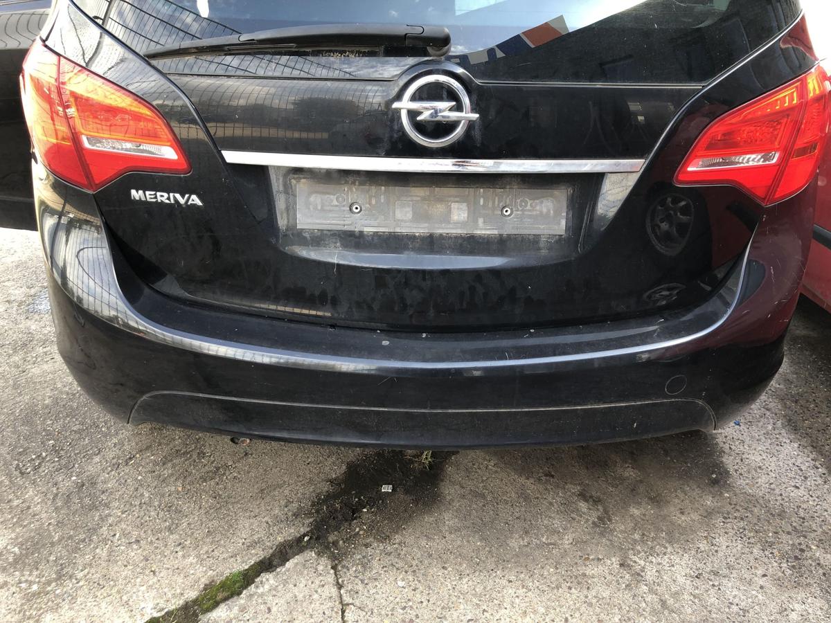 Opel Meriva B Stoßfänger hinten Heckschürze ohne PDC 2HU Saphirschwarz Bilder