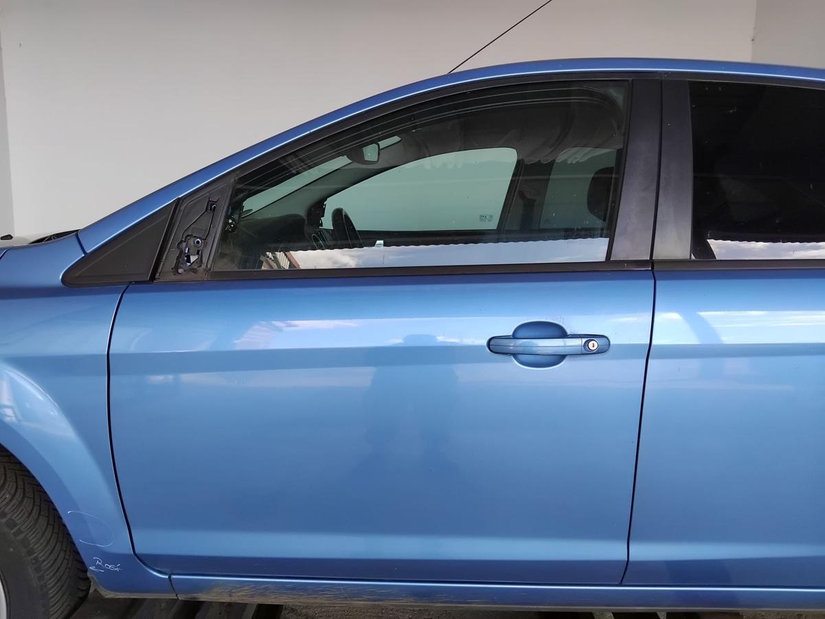 Ford Focus 2 DA3 Tür vorn links Fahrertür visionblaumet. 5-Türer BJ2009 Facelift