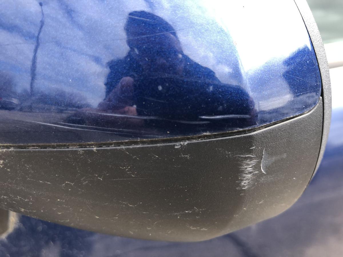 Peugeot 207SW Au&szlig;enspiegel links Seitenspiegel R&uuml;ckspiegel elektrisch KPL blau