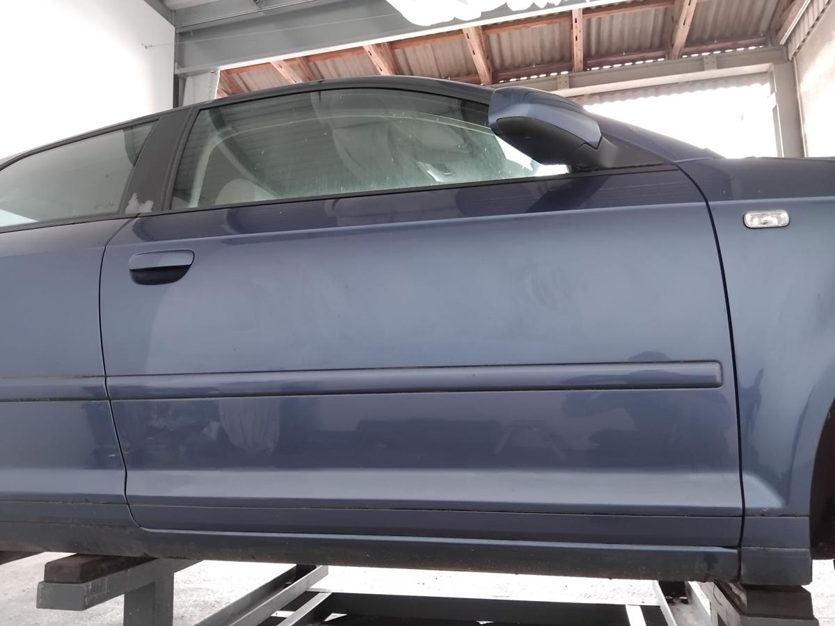 Audi A3 8P 3t&uuml;rig T&uuml;r vorn rechts Beifahrert&uuml;r LZ5C Mauritiusblaumetallic BJ2006
