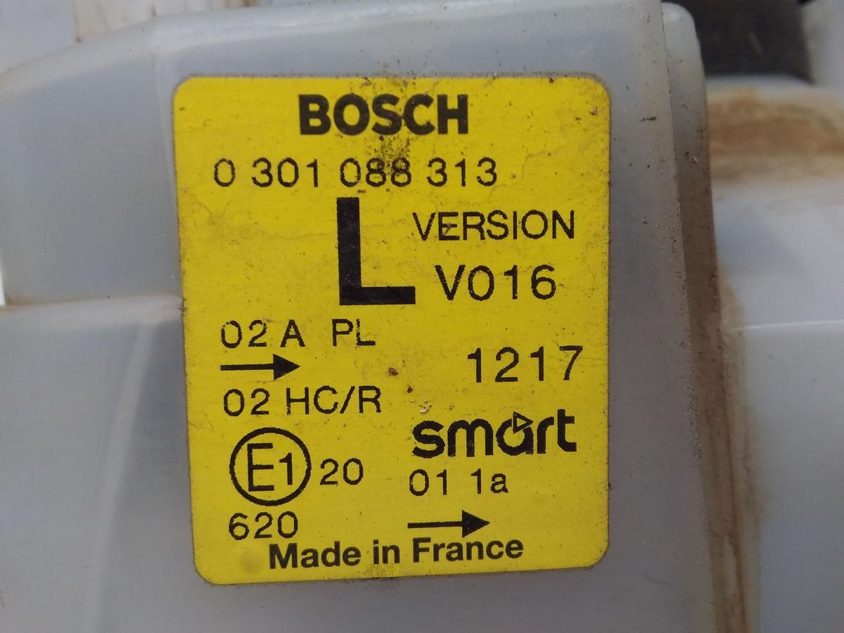 Smart Fortwo 450 Coupe orig Scheinwerfer rechts mit LWR Bosch 0301088313 BJ2000