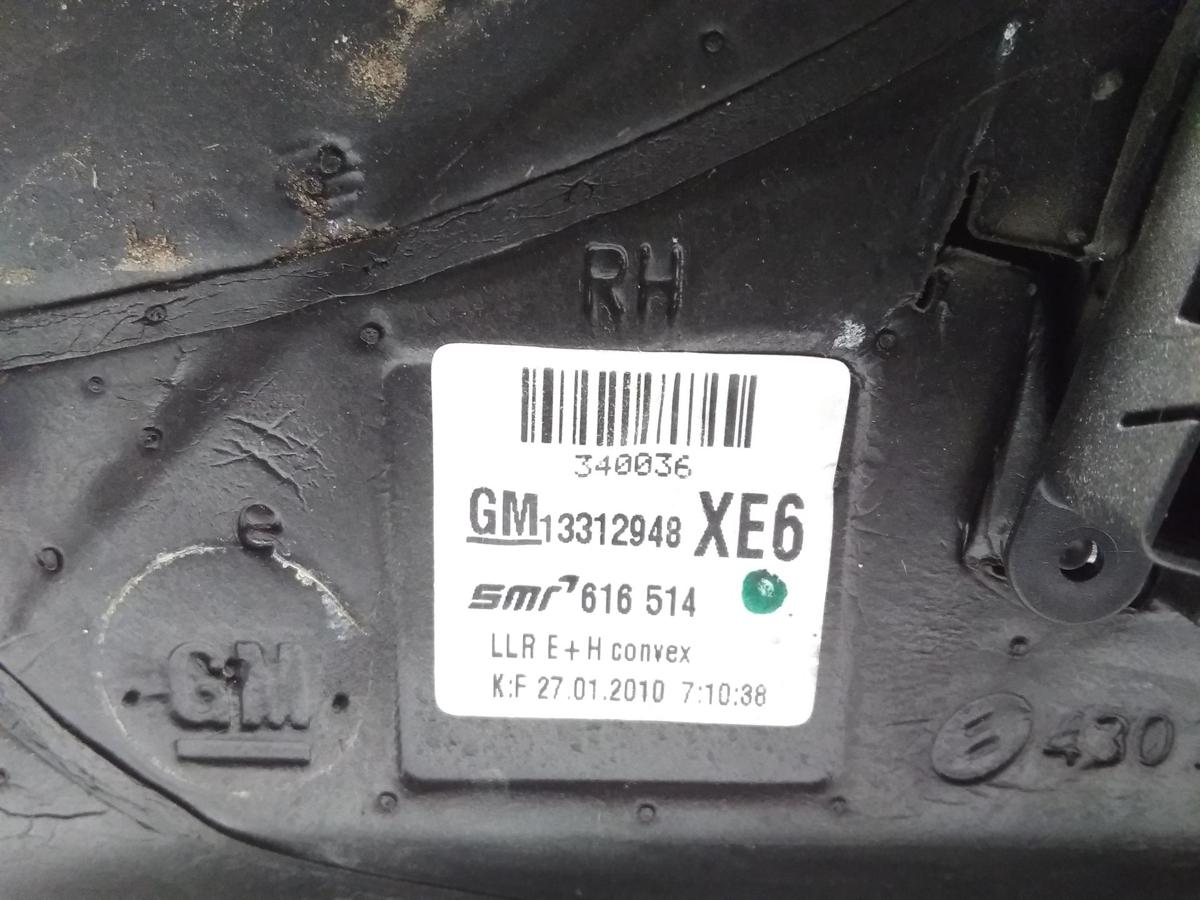 Opel Astra H Modell 2010 original Außenspiegel rechts elektrisch und beheizt