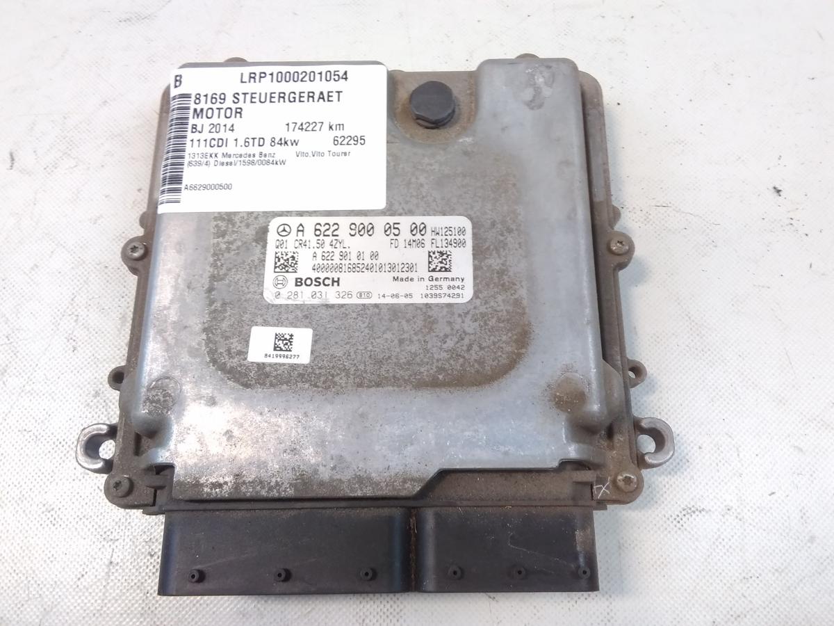 Mercedes Benz Vito 111CDI 447 orig Motorsteuerger&auml;t 1.6TD 84kw BJ2014 0281031326