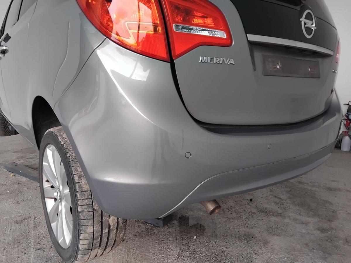 Opel Meriva B original Stoßfänger Stoßstange hinten PDC GJM Muskatgrau BJ2012