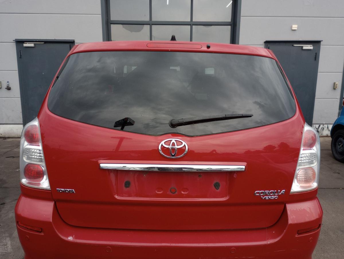 Toyota Corolla Verso II orig Heckklappe mit Scheibe 3J6 Super red Bj 2008