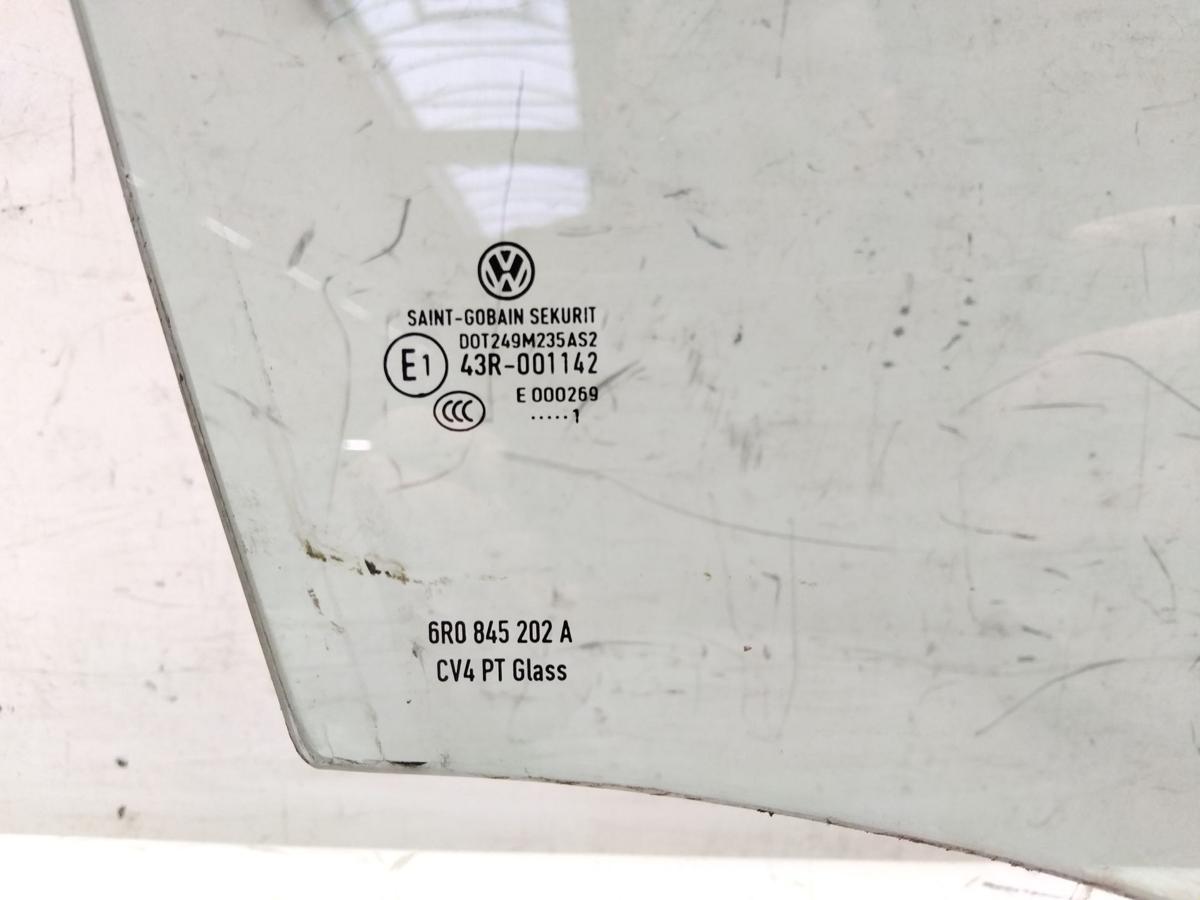 VW Polo 6R original T&uuml;rscheibe vorn rechts 5-t&uuml;rig gr&uuml;ncolor BJ2011