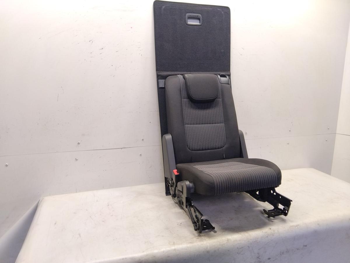 Seat Alhambra 7N R&uuml;cksitz Einzelsitz Kofferraum links Stoff titanschwarz Bj.2015