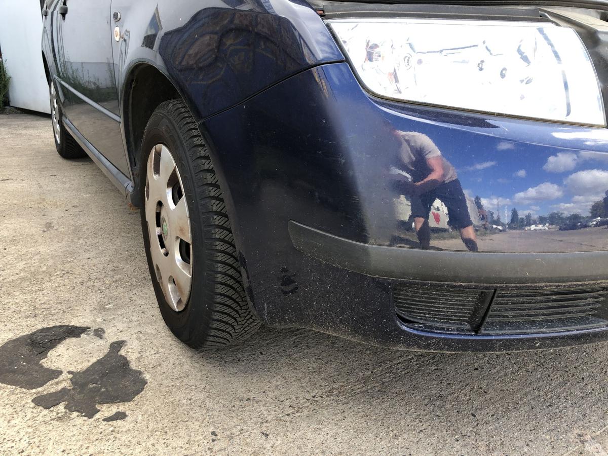 Skoda Fabia 6Y Sto&szlig;f&auml;nger vorn Frontsch&uuml;rze bis 2004 LF5U Tiefseeblau Metallic