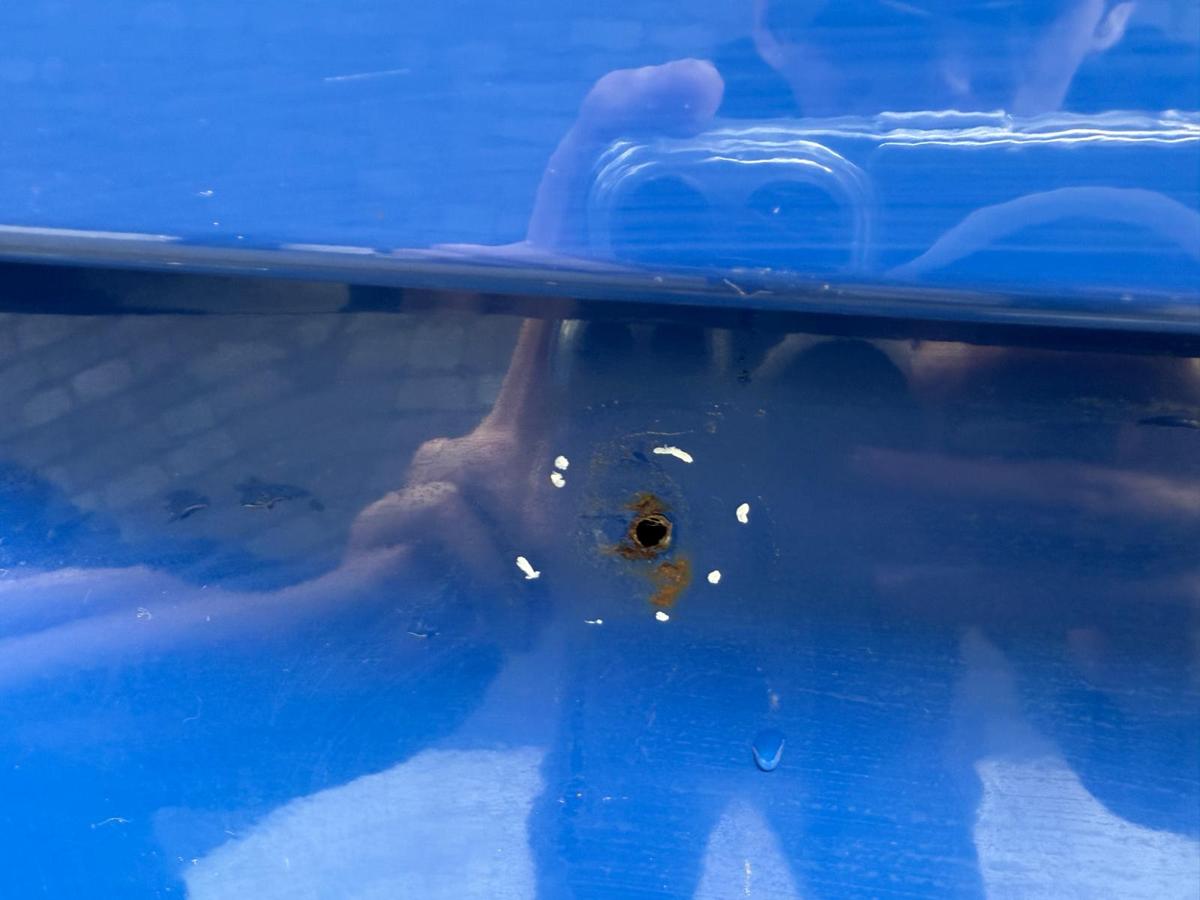 Peugeot 207 original Heckklappe mit Scheibe EGJ Blau Santorin Rohbau BJ07