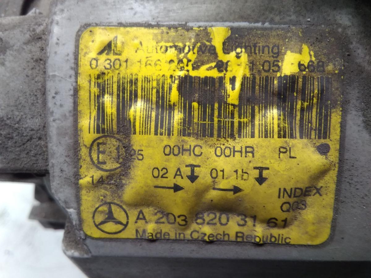 Mercedes C-Klasse 203 MOPF original Scheinwerfer links Halogen mit LWR Bj.2005