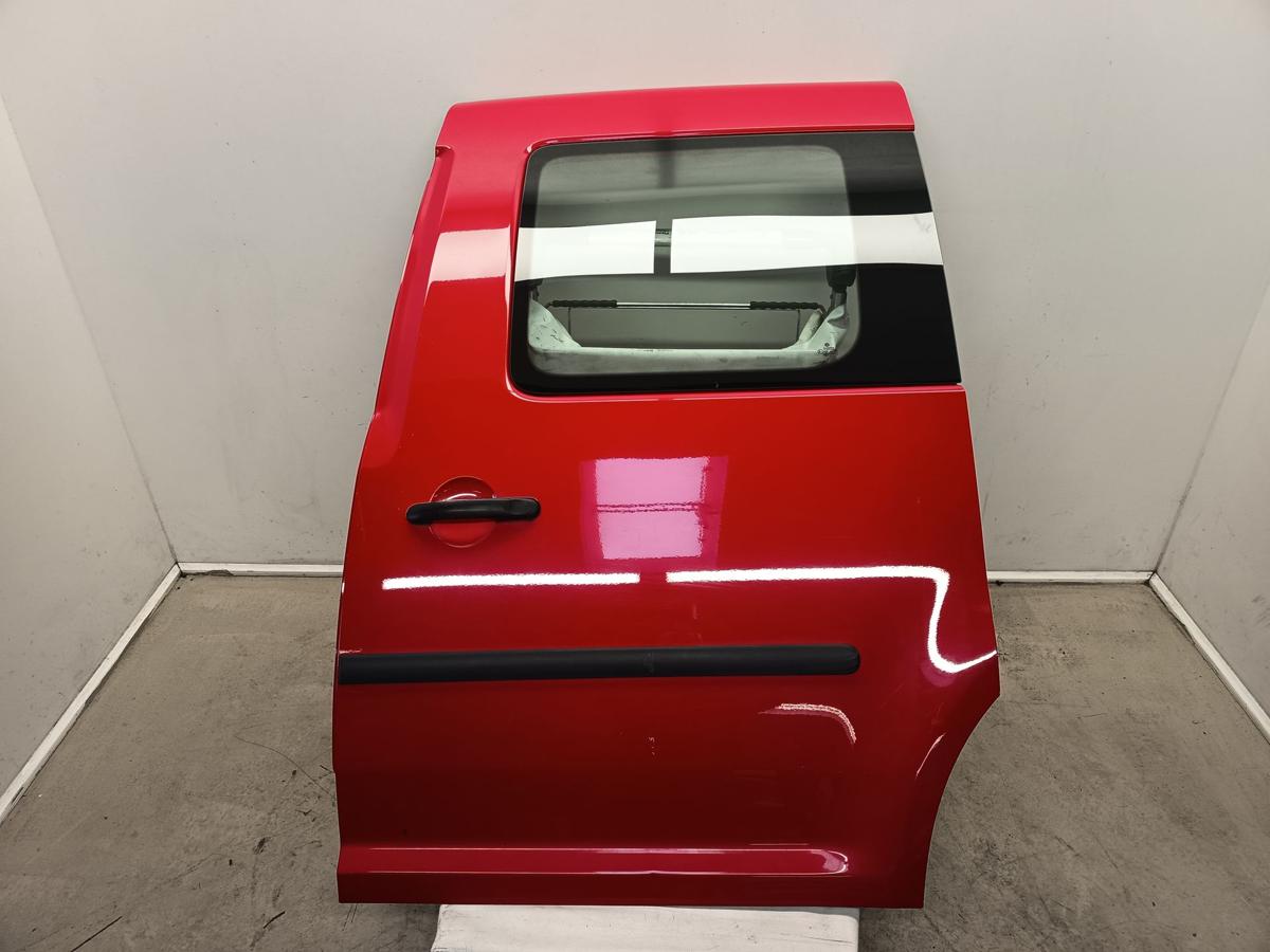VW Caddy 3 III 2K Life orig Tür hinten links Schiebetür LY3D Rot Bj 2009