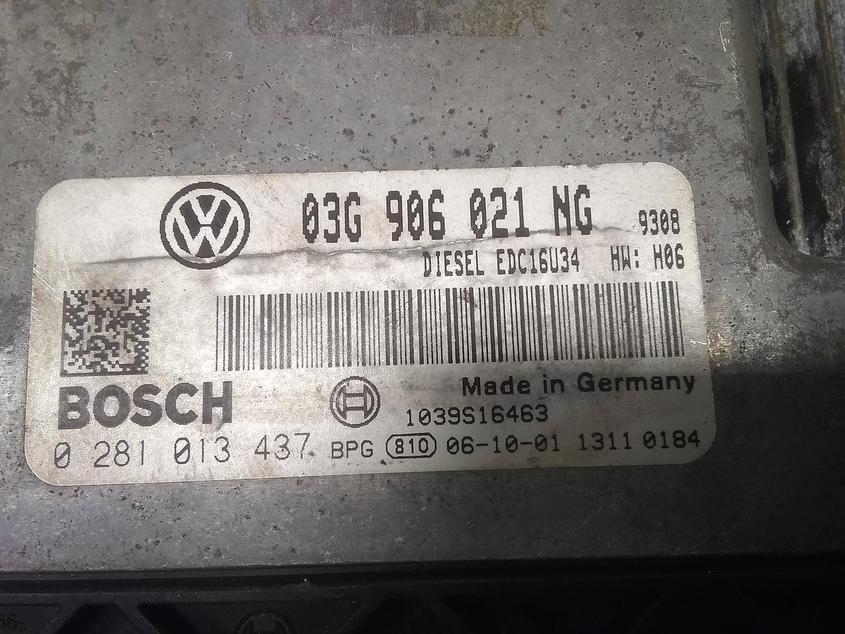 VW Passat 3C Bj.2006 Motorsteuergerät 1.9TDI 77kw *BLS*, Schalter