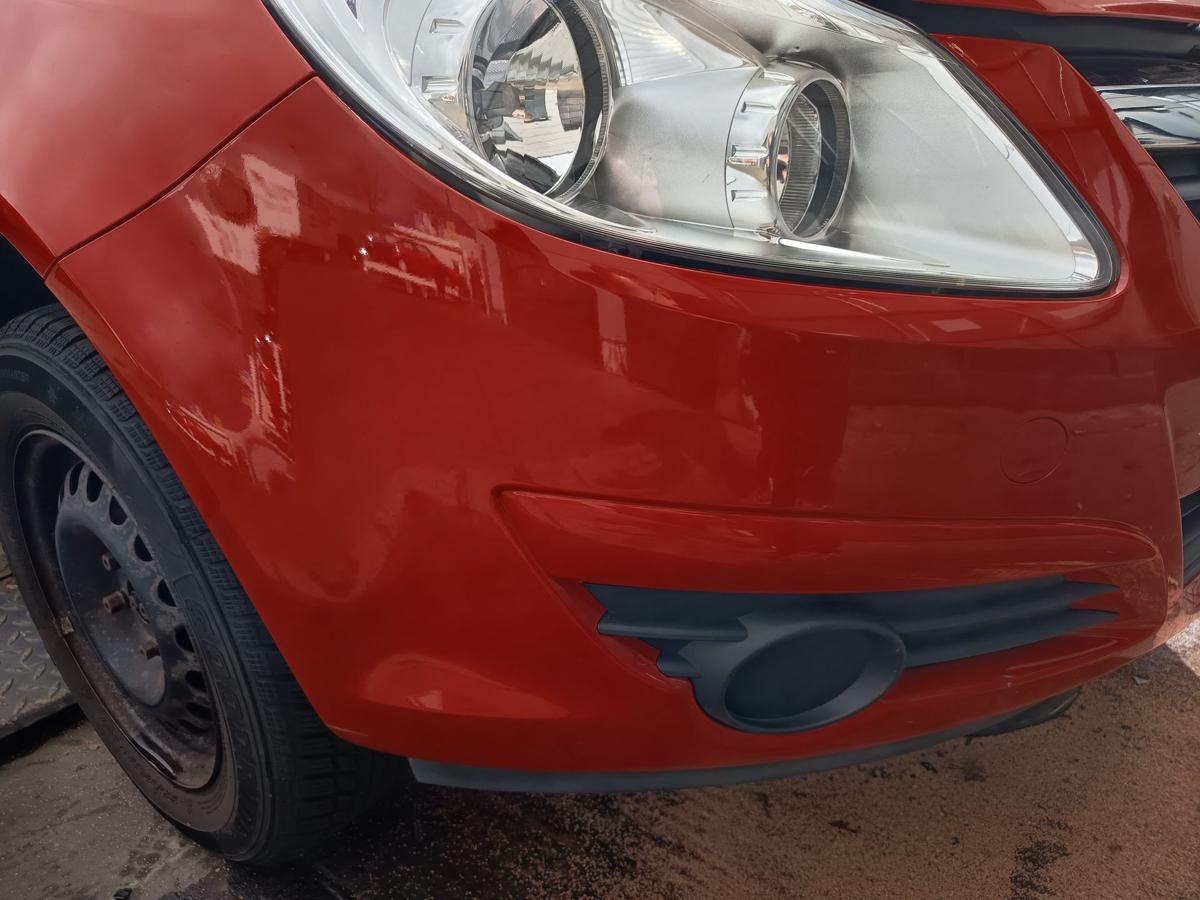 Opel Corsa D original Sto&szlig;stange vorne Z547 Magmarot Facelift Baujahr 2009