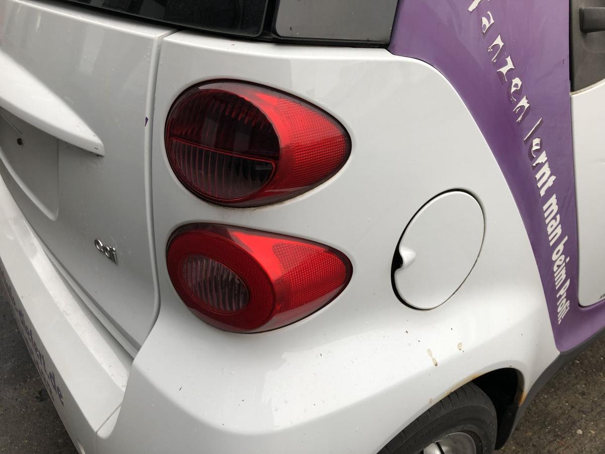 Smart 451 Mopf Kotfl&uuml;gel hinten rechts Seitenteil EAZ Kristallwei&szlig;