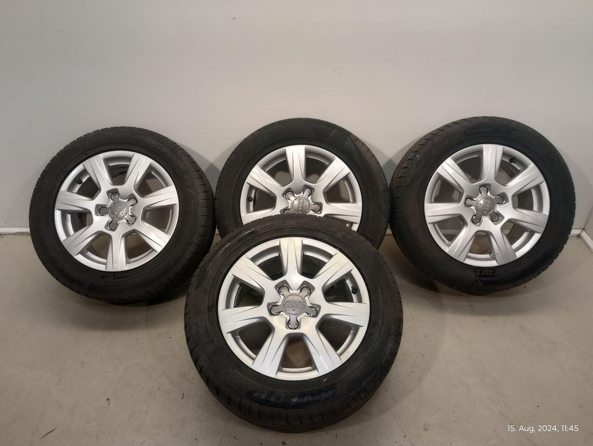 Audi A4 B8 8K orig Alufelgen Satz 7,5 x 16 ET45 mit Sommerreifen 225/55R16 2018