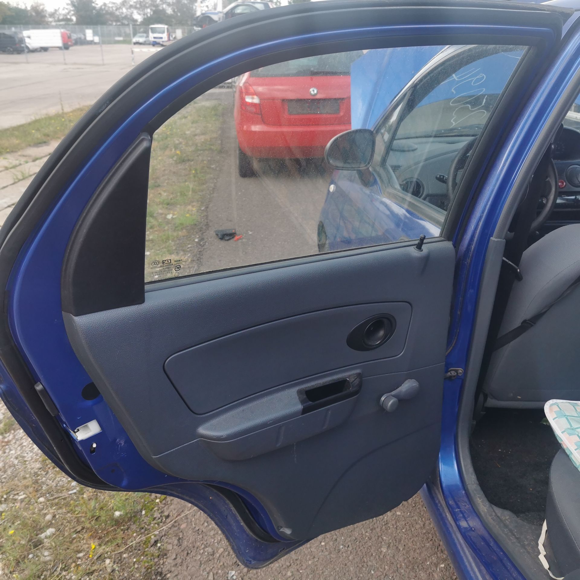 Chevrolet Matiz M200 Tür hinten links Rohbau 99U-Mighty Blue