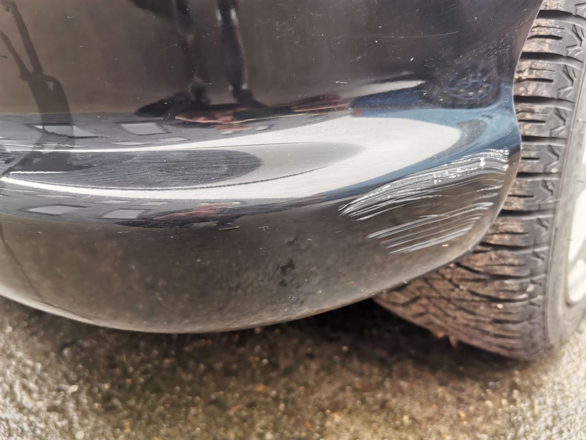 Peugeot 206 CC Stossf&auml;nger Stossstange Bumper hinten EXY Onyxschwarz KRATZER