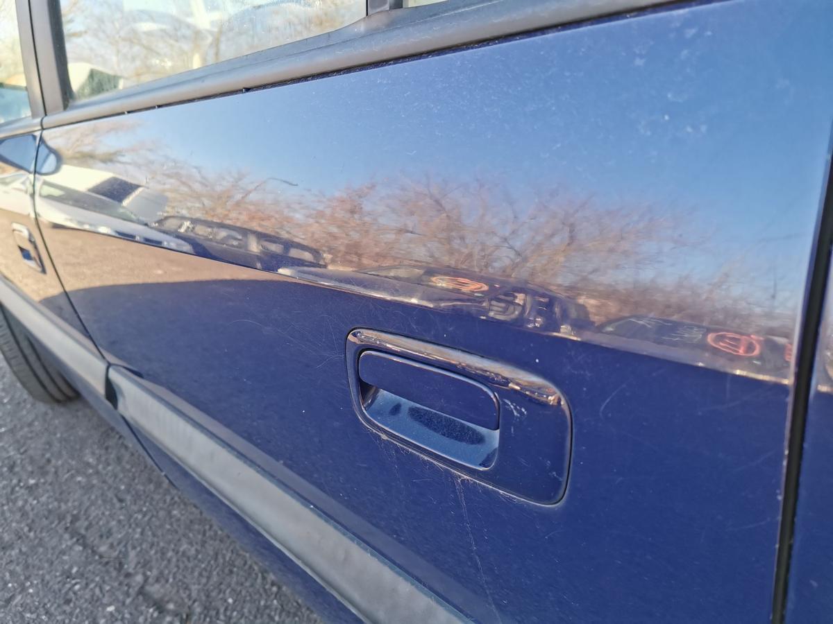 Opel Zafira A T&uuml;r Autot&uuml;r Rohbaut&uuml;r Fondt&uuml;r hinten links Z20Z Atlantikblau