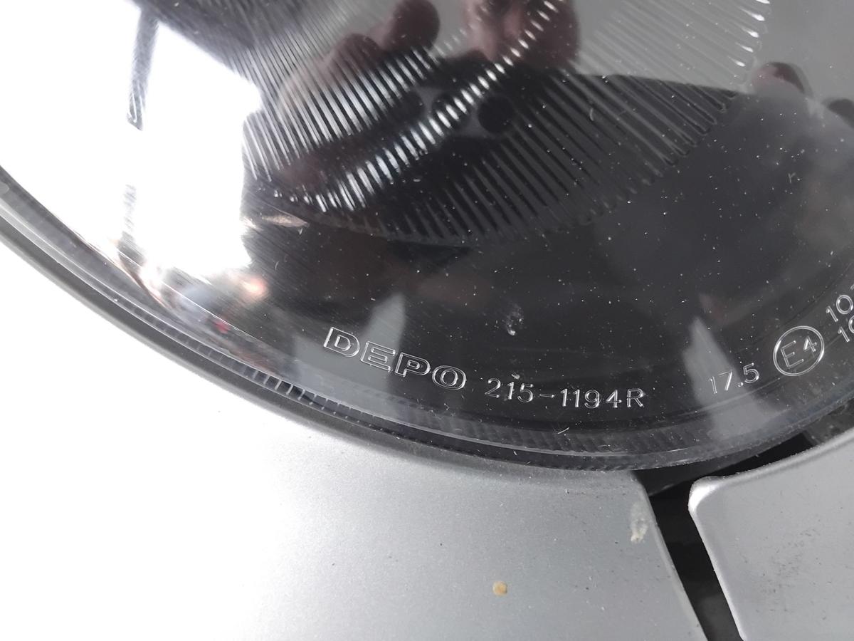 Nissan Micra K12 Scheinwerfer rechts Depo Halogen mit LWR schwarz BJ2005