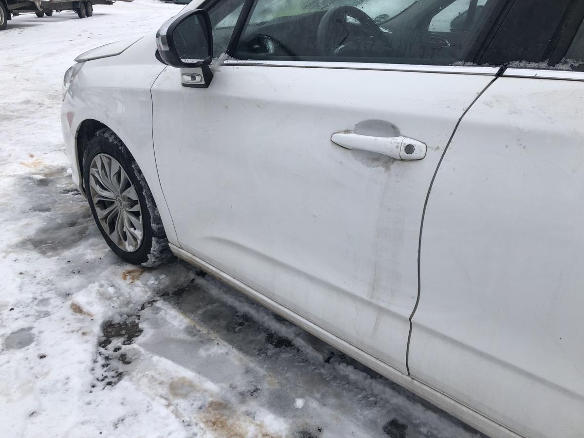 Citroen C4 II Typ N T&uuml;r vorn links Fahrert&uuml;r im Rohbau EWP weiss Banquise