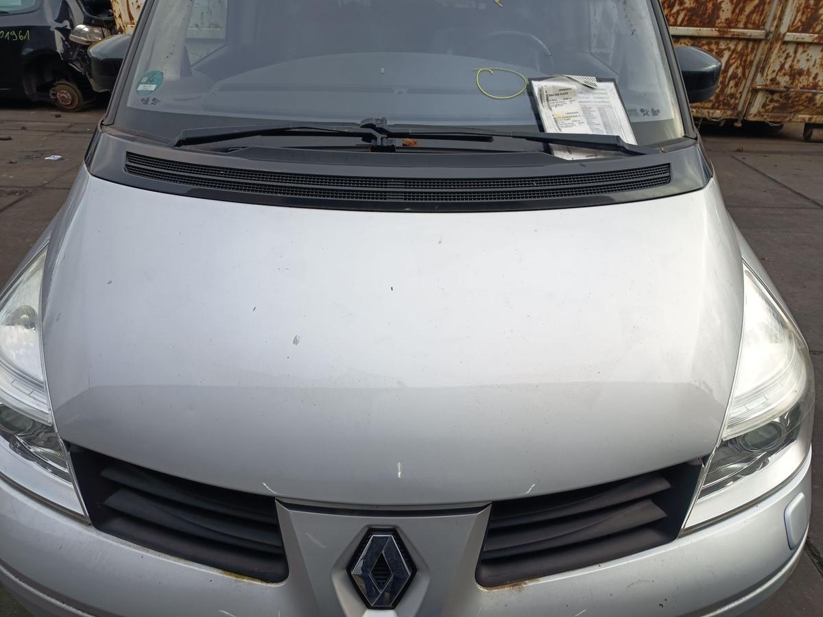 Renault Espace IV 4 orig Motorhaube Klappe Front TED 69 Silber Bj 2010