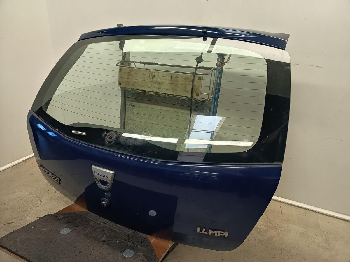 Dacia Sandero original Heckklappe mit Scheibe OV61H Marine Blau Baujahr 2009