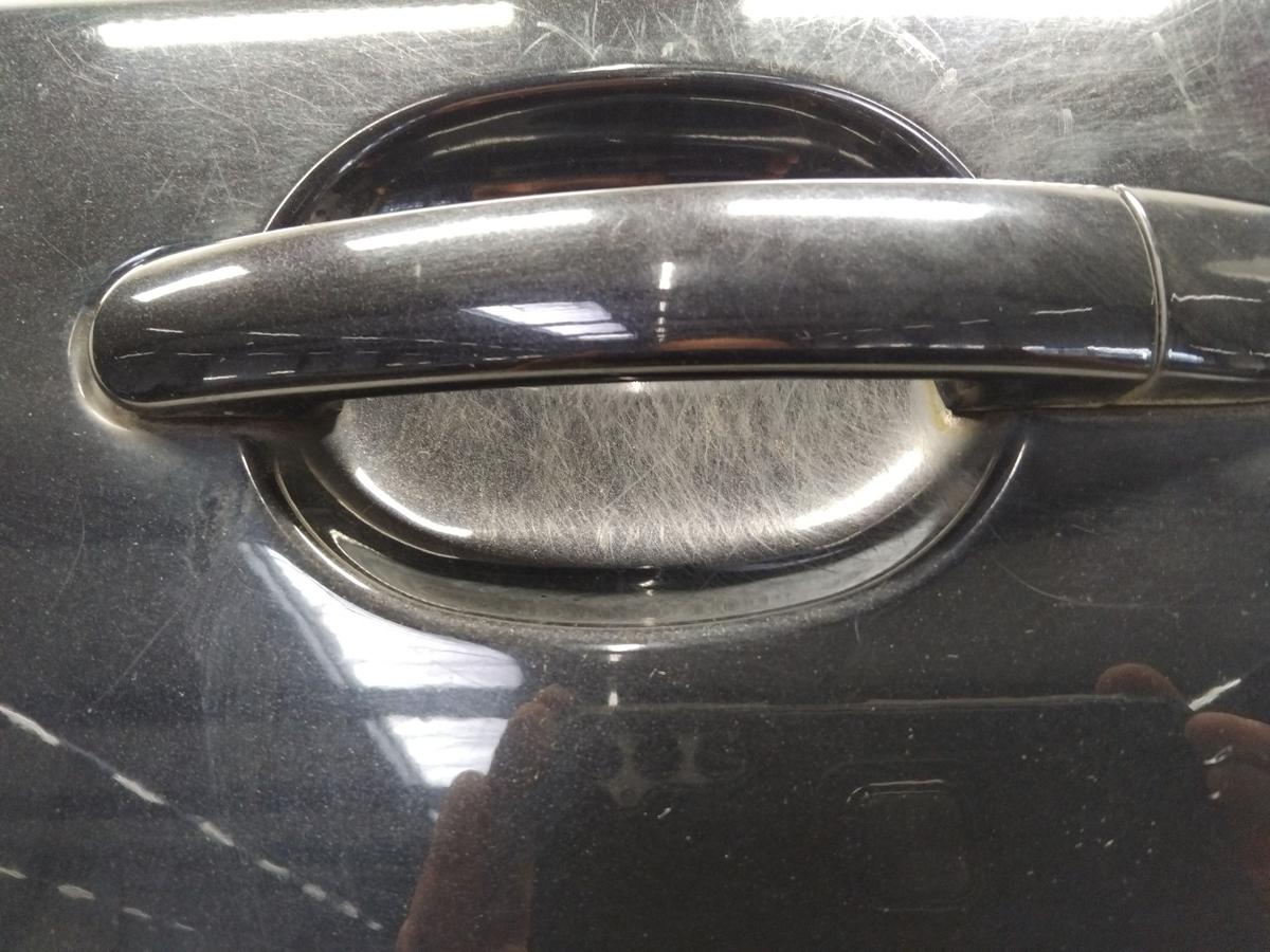 Skoda Fabia 2 Kombi 5J T&uuml;r hinten links schwarzmetallic 9910 Black Magic Bj.2008