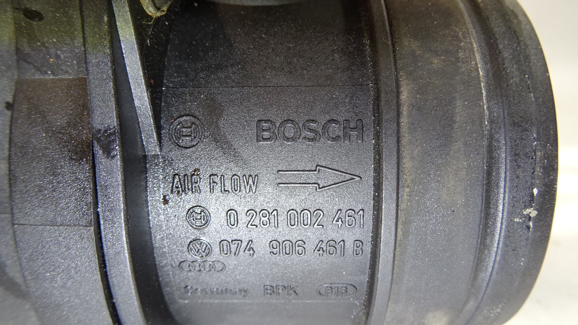 Luftmassenmesser VW Touareg 7L BJ:2004 VW 074906461B, Bosch 0281002461