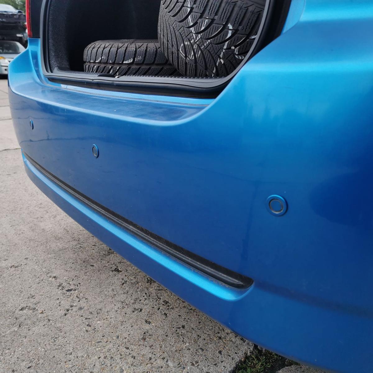 Toyota Corolla ZZE12 Stoßstange Stoßfänger Bumper hinten 5trg 8P1 Blue met PDC