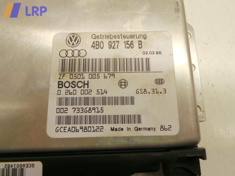 Audi A6 C5 4B Steuergerät Getriebe 4B0927156B 0260002514 BOSCH BJ1998