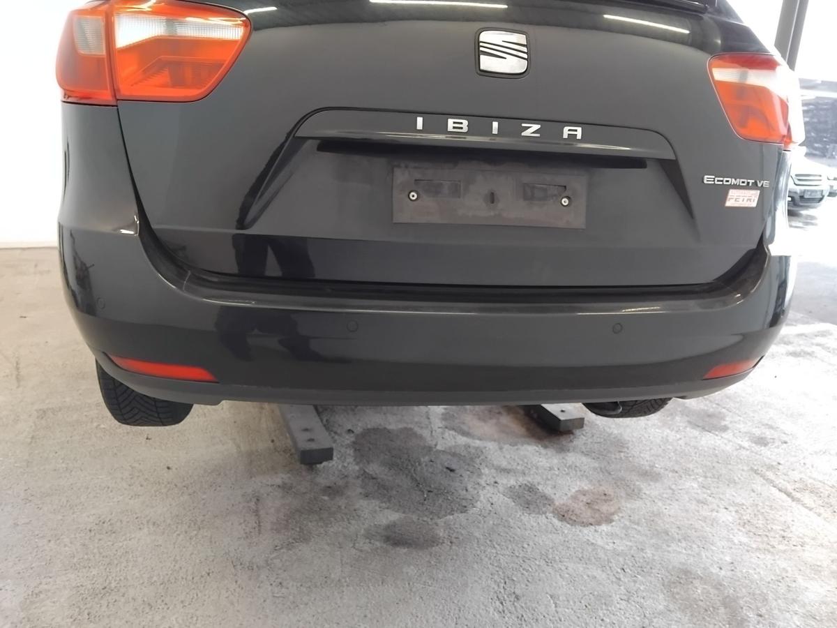 Seat Ibiza ST Kombi 6J original Sto&szlig;f&auml;nger Sto&szlig;stange hinten PDC BJ2012 LZ9Y phantomschwarz