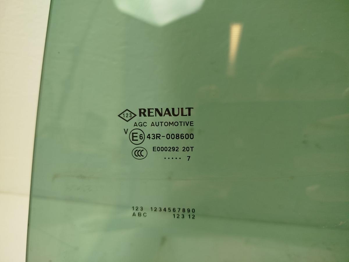 Renault Scenic IV 4 J9 RFA Türscheibe Kurbelscheibe hinten links dunkel getönt