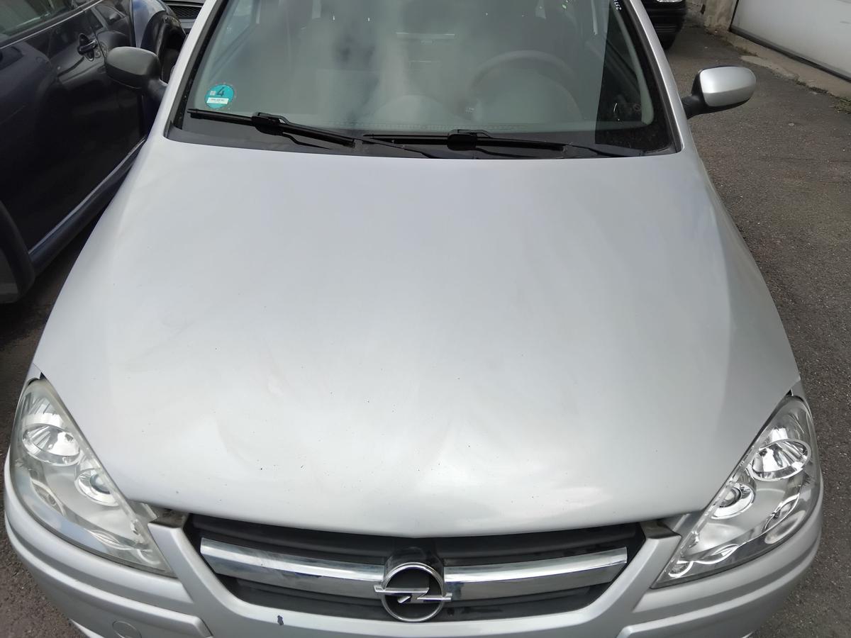 Opel Corsa C Motorhaube Deckel vorn 2AU starsilbermetallic III Z157 BJ2006