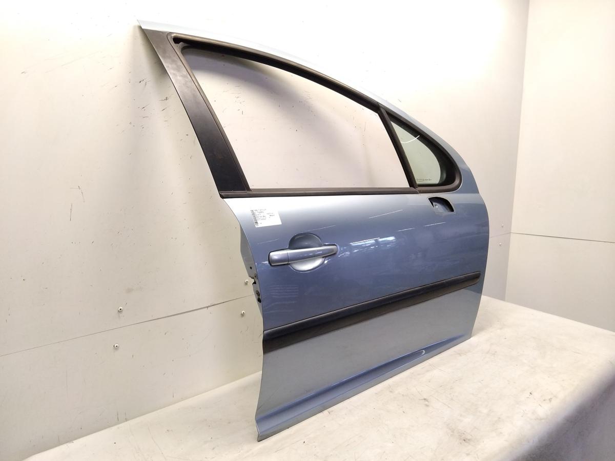 Peugeot 207 T&uuml;r vorn rechts Beifahrert&uuml;r 5-t&uuml;rig KGZ Inari Blau Metallic BJ2010