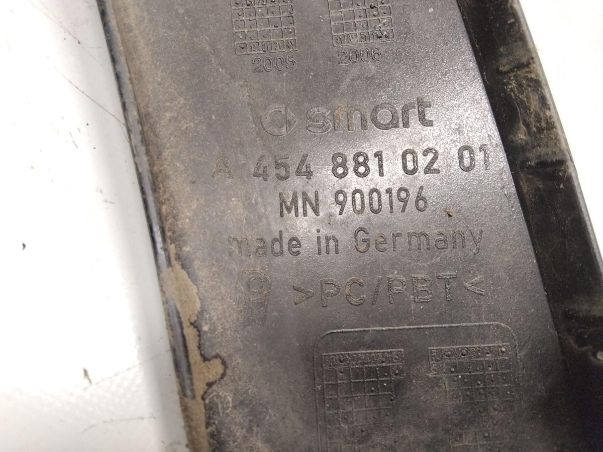 Smart ForFour original Kotfl&uuml;gel Sto&szlig;stangenecke vorn rechts jack black Bj.2004