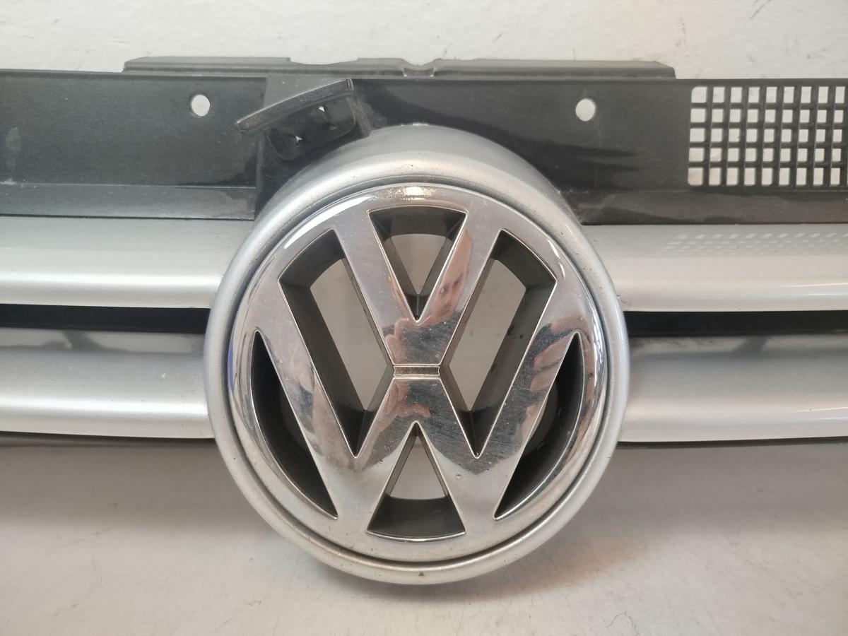 VW Golf 4 1J IV K&uuml;hlergrill Grill Frontgrill mit Logo Originalteil LA7W silber