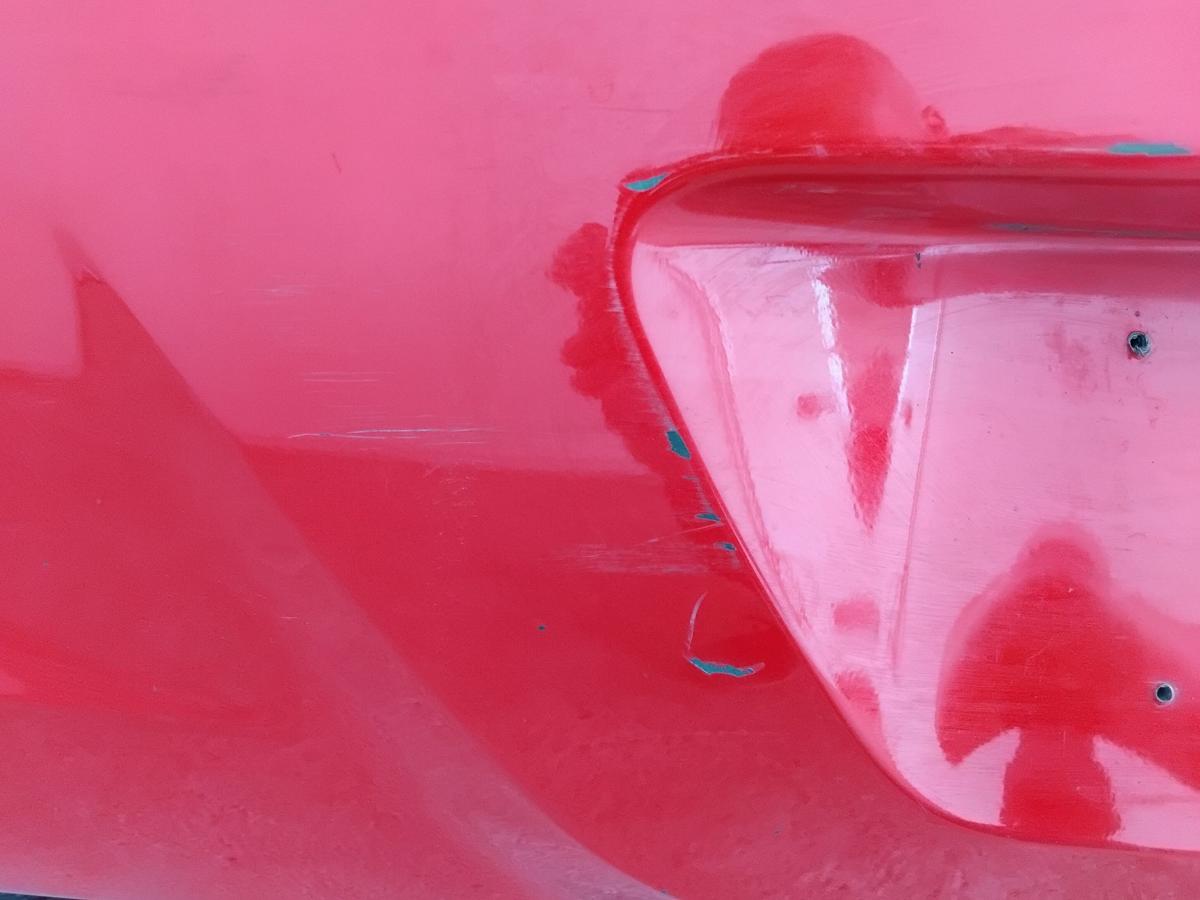 Hyundai i20 PB original Sto&szlig;stange Stossf&auml;nger hinten BH Electric Red BJ2009