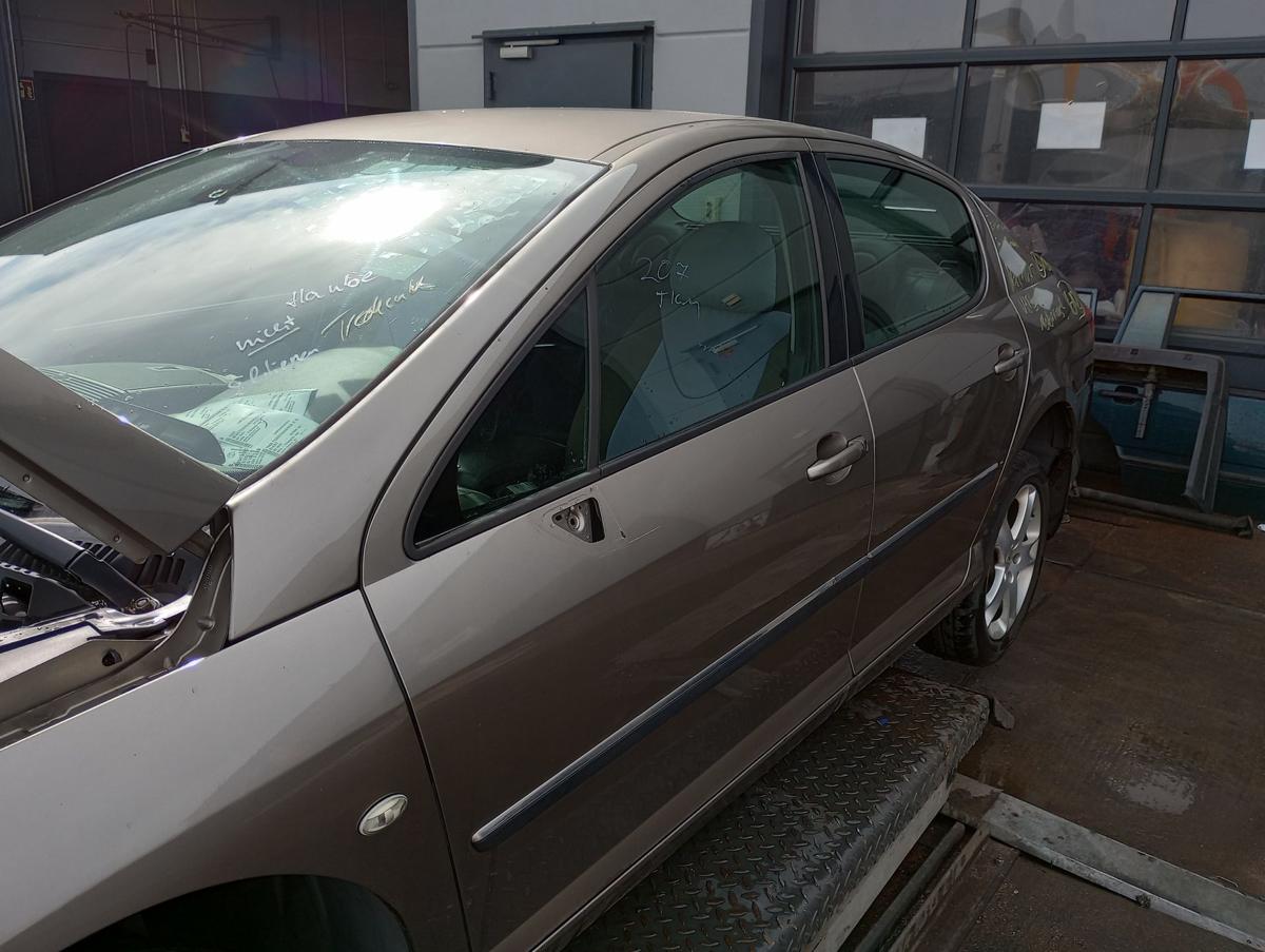 Peugeot 407 Limo orig Rohtür vorn links Fahrer KDA Erlengrau met Bj 2006