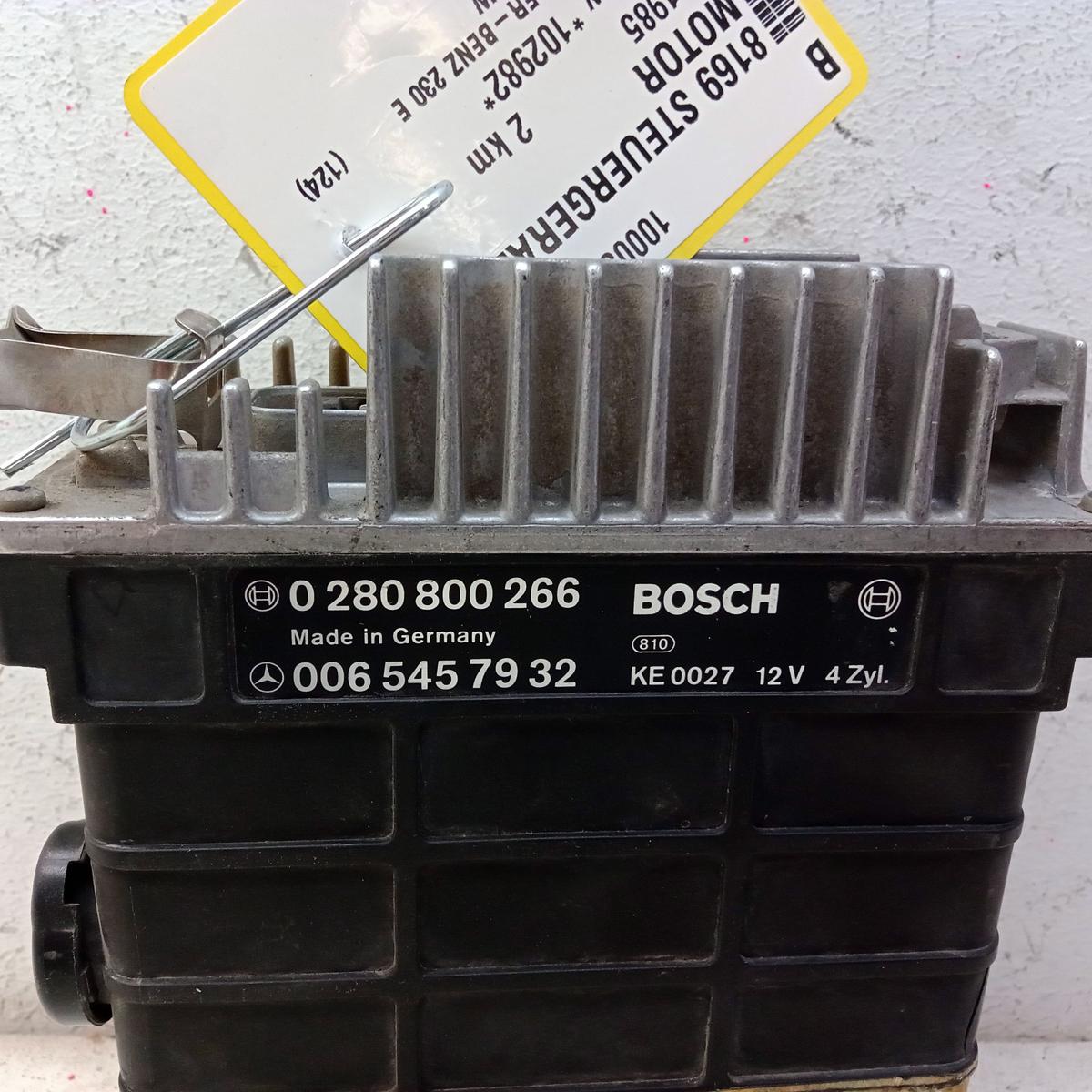 Mercedes Benz W124 230E original Steuerger&auml;t Motor 0280800266 BOSCH BJ1985