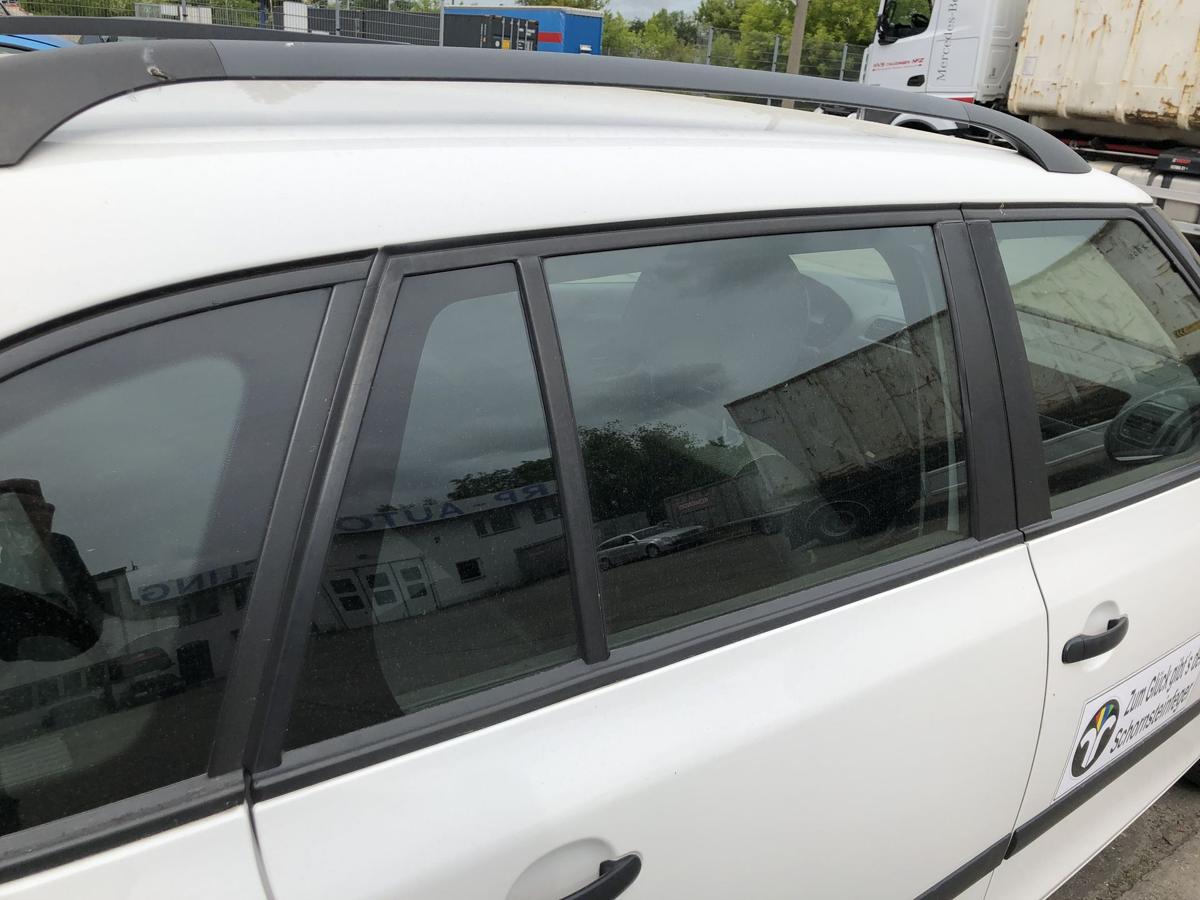 Skoda Fabia 2 5J Tür hinten rechts Fondtür im Rohbau Kombi LF9E weiss 06 bis 14