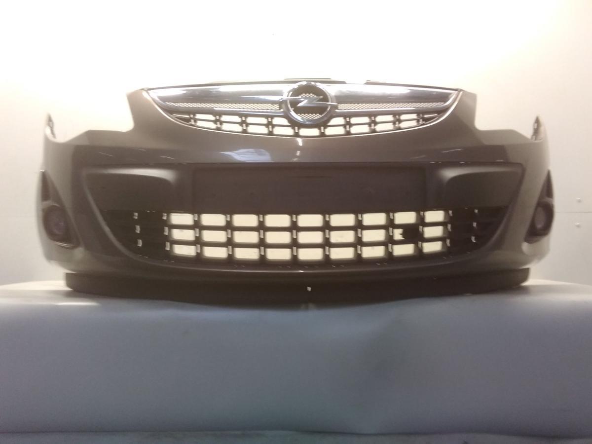 Opel Corsa D original Stoßfänger Stoßstange vorn Facelift BJ2012 GJM Muskatgrau